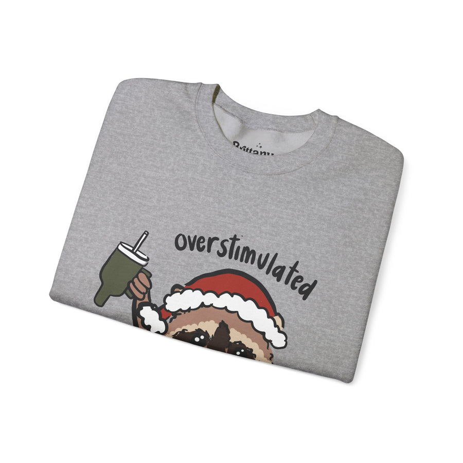 Overstimulated and Festive Unisex Heavy Blend™ Crewneck Sweatshirt