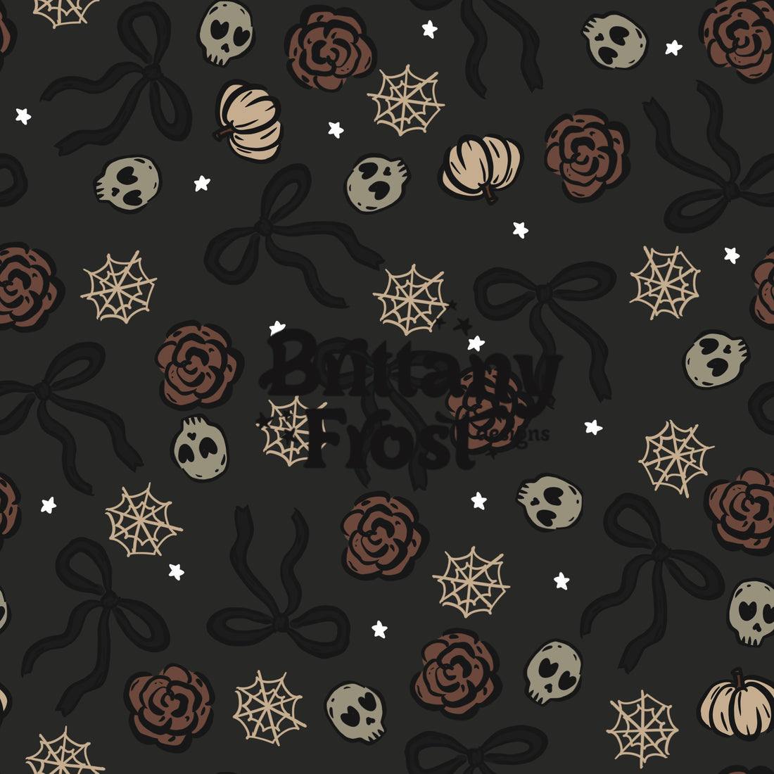 Spooky skull bows