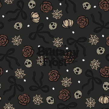 Spooky skull bows