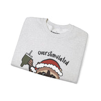 Overstimulated and Festive Unisex Heavy Blend™ Crewneck Sweatshirt