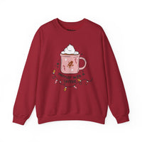 Merrier with coffee Unisex Heavy Blend™ Crewneck Sweatshirt