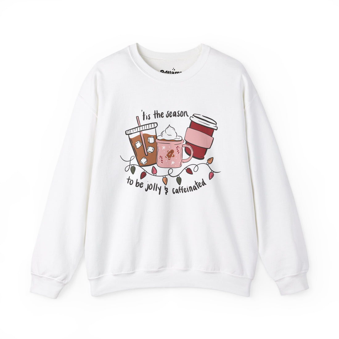 Jolly and Caffeinated Unisex Heavy Blend™ Crewneck Sweatshirt