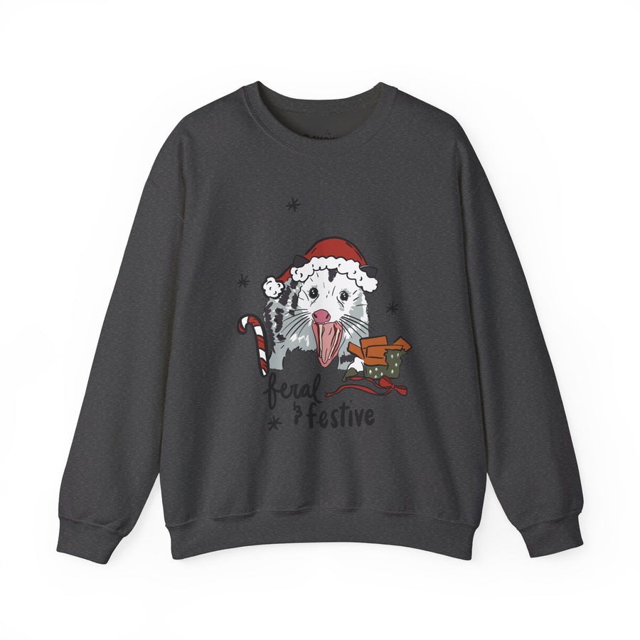 Feral and Festive Unisex Heavy Blend™ Crewneck Sweatshirt