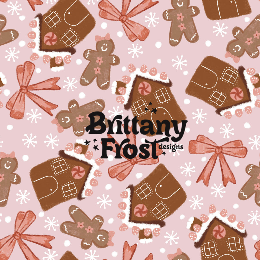 Pink Gingerbread house