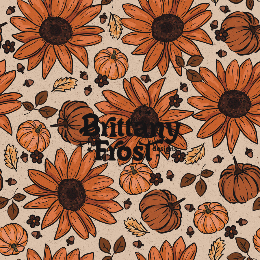 Orange Sunflower Pumpkins