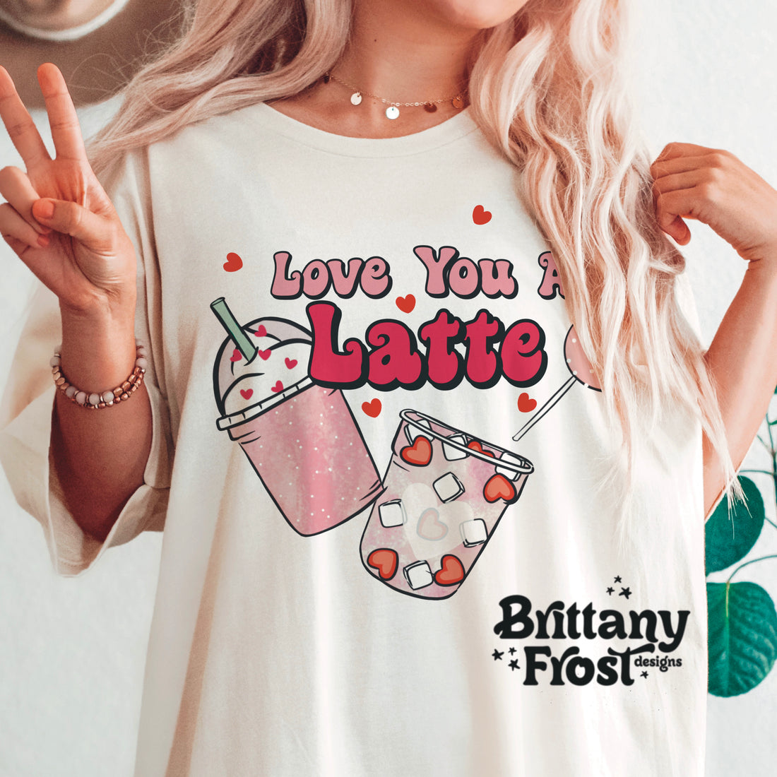 Love you a Latte Sublimation PNG