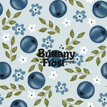 Floral Blueberries
