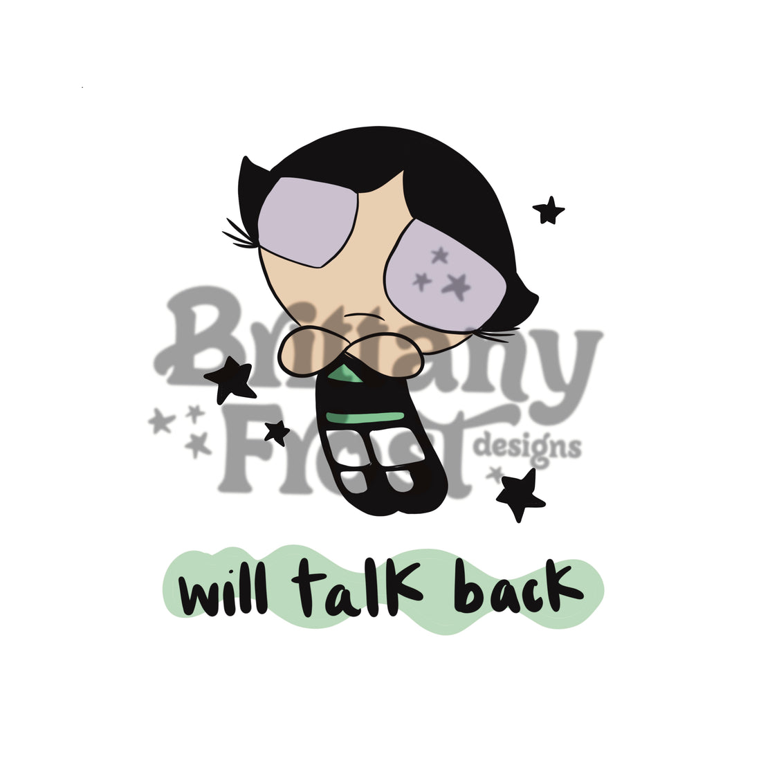 Talks Back PNG Sublimation