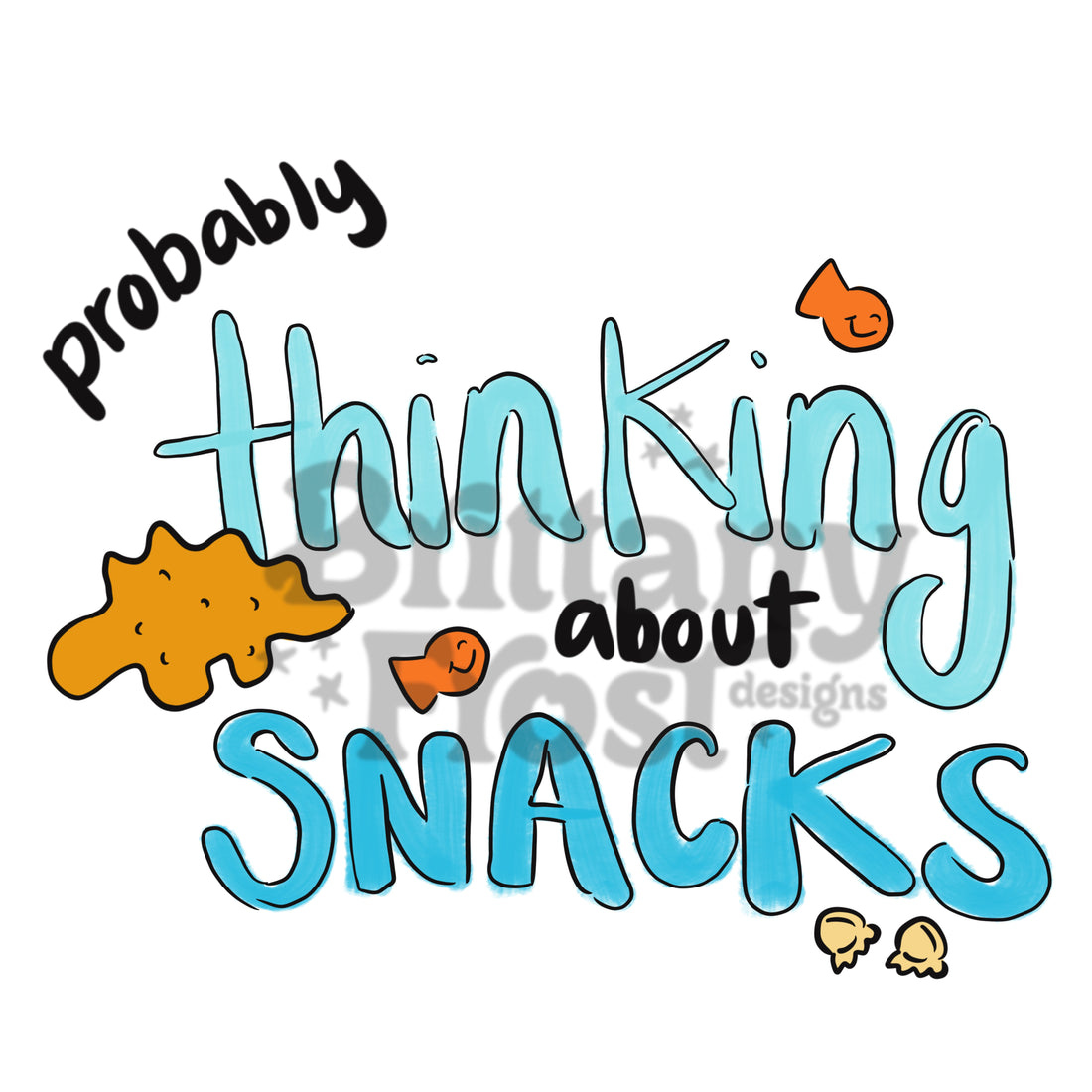 Thinking about Snacks PNG Sublimation