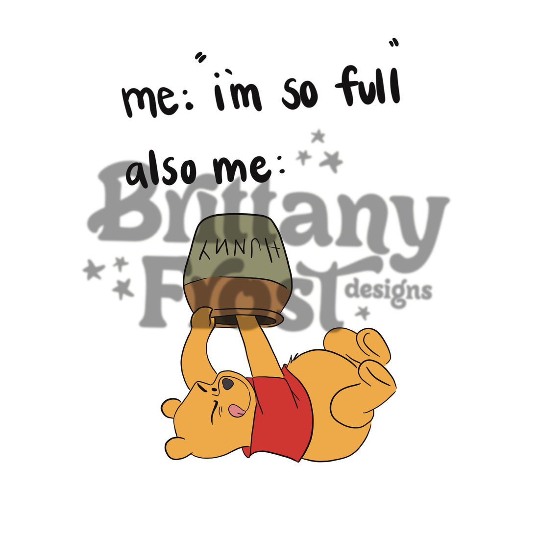 Pooh PNG Sublimation