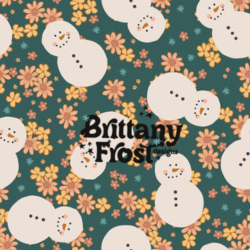 Dainty Snowmen Florals