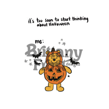 Pooh Halloween PNG Sublimation