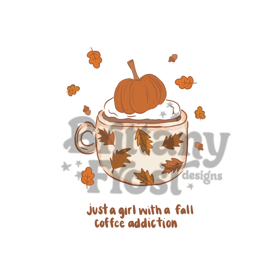 Fall Coffee PNG Sublimation