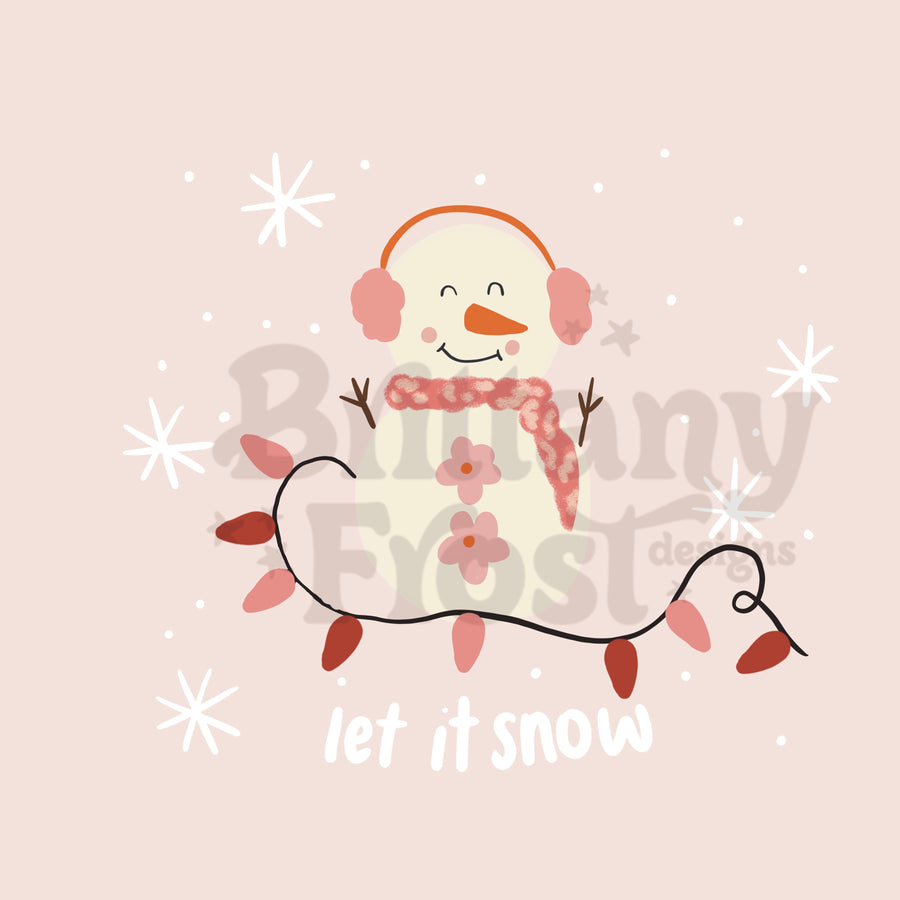 Let it Snow PNG Sublimation