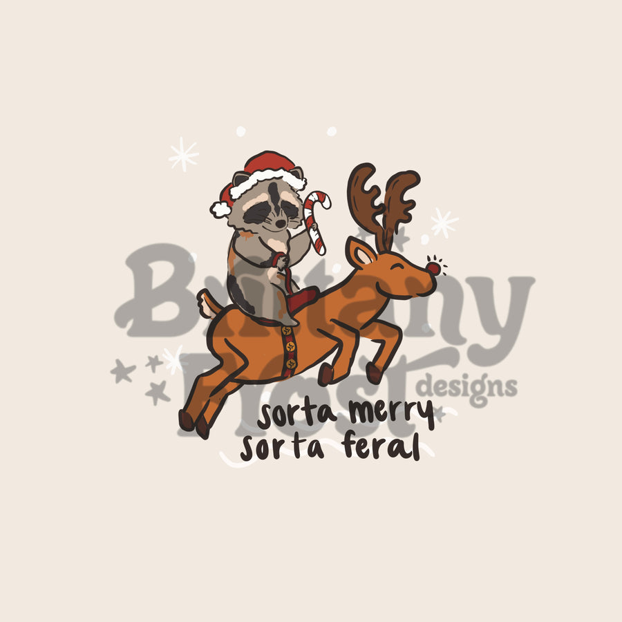 Sorta Merry Sorta Feral PNG Sublimation