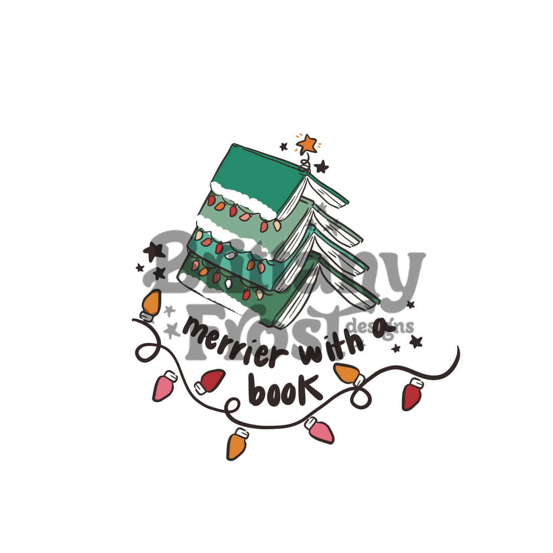 Merrier with a Book PNG Sublimation