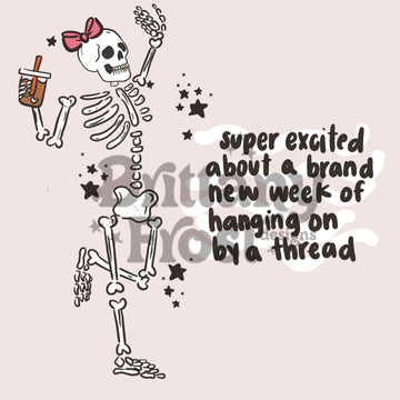 Hanging by a thread PNG Sublimation
