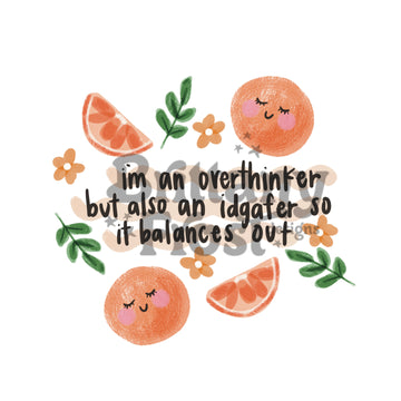Overthinker PNG Sublimation