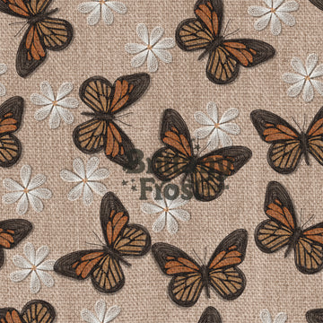 Embroidered Butterflies