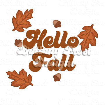 Hello Fall PNG Sublimation