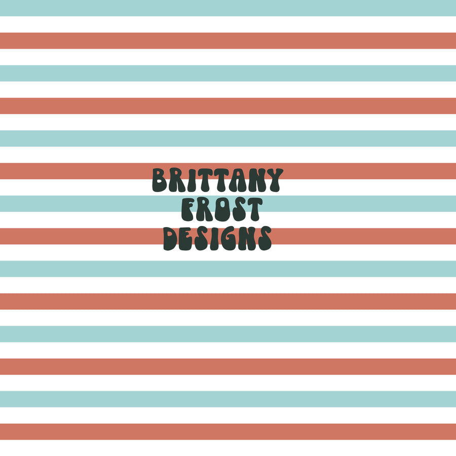 Muted 4th of July Stripes