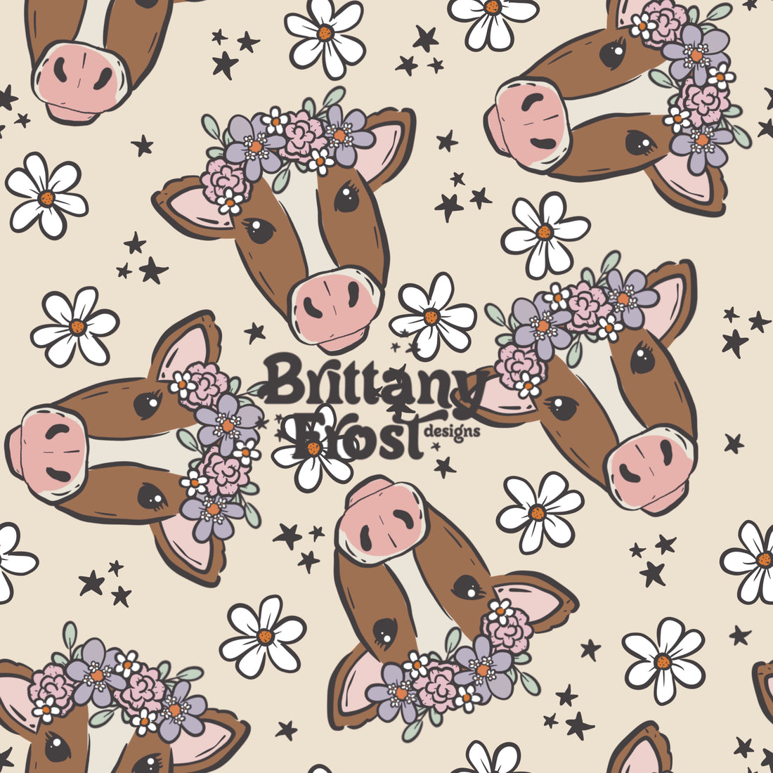 Floral Cows