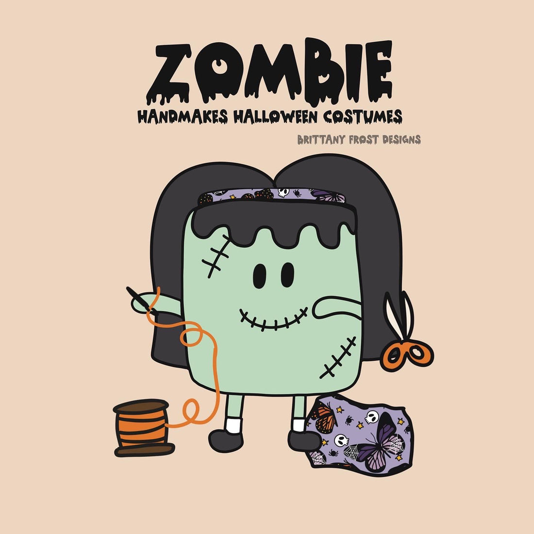 Zombie sewing PNG Sublimation