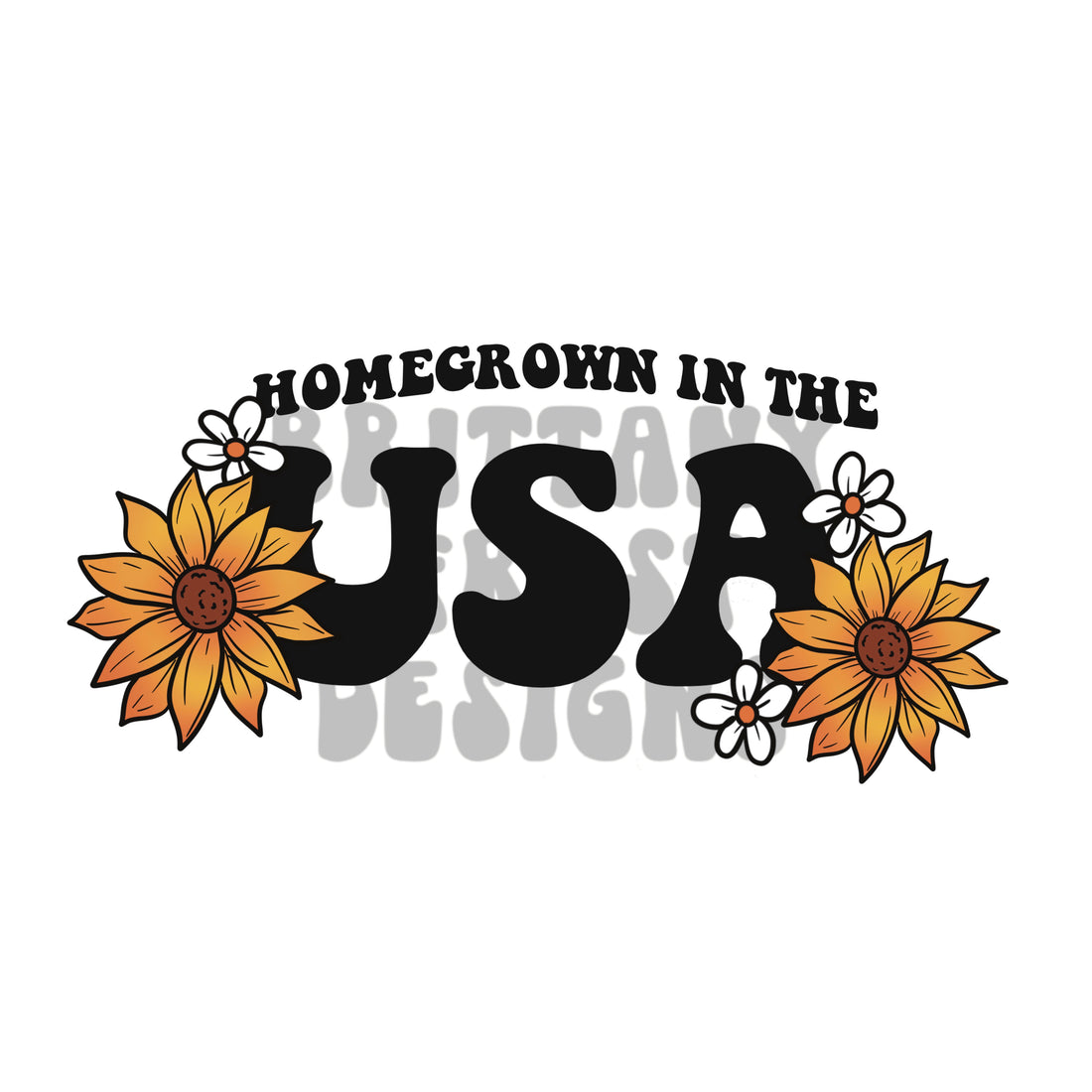 Homegrown in the USA PNG Sublimation