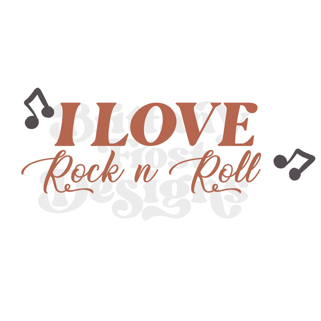 Rock n Roll PNG Sublimation