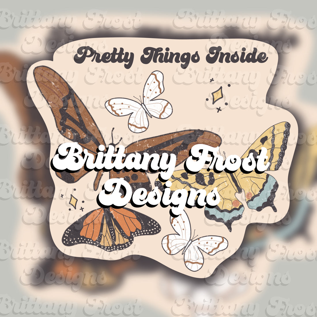 Butterfly Sticker PNG File