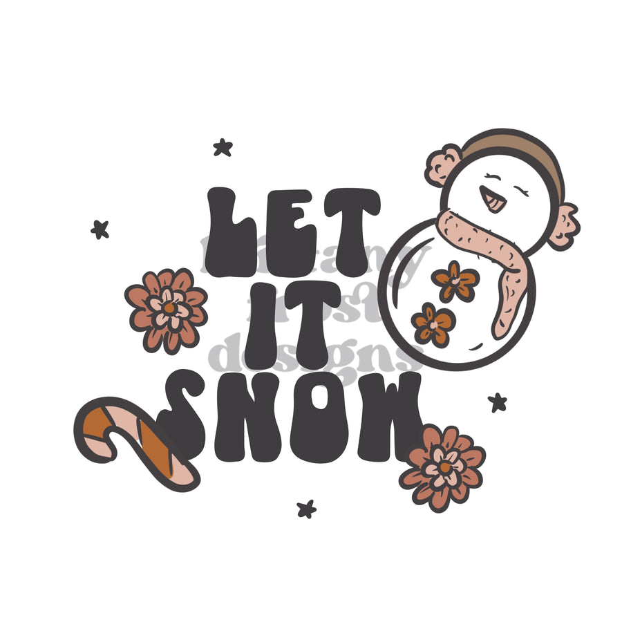 Let it Snow PNG Sublimation