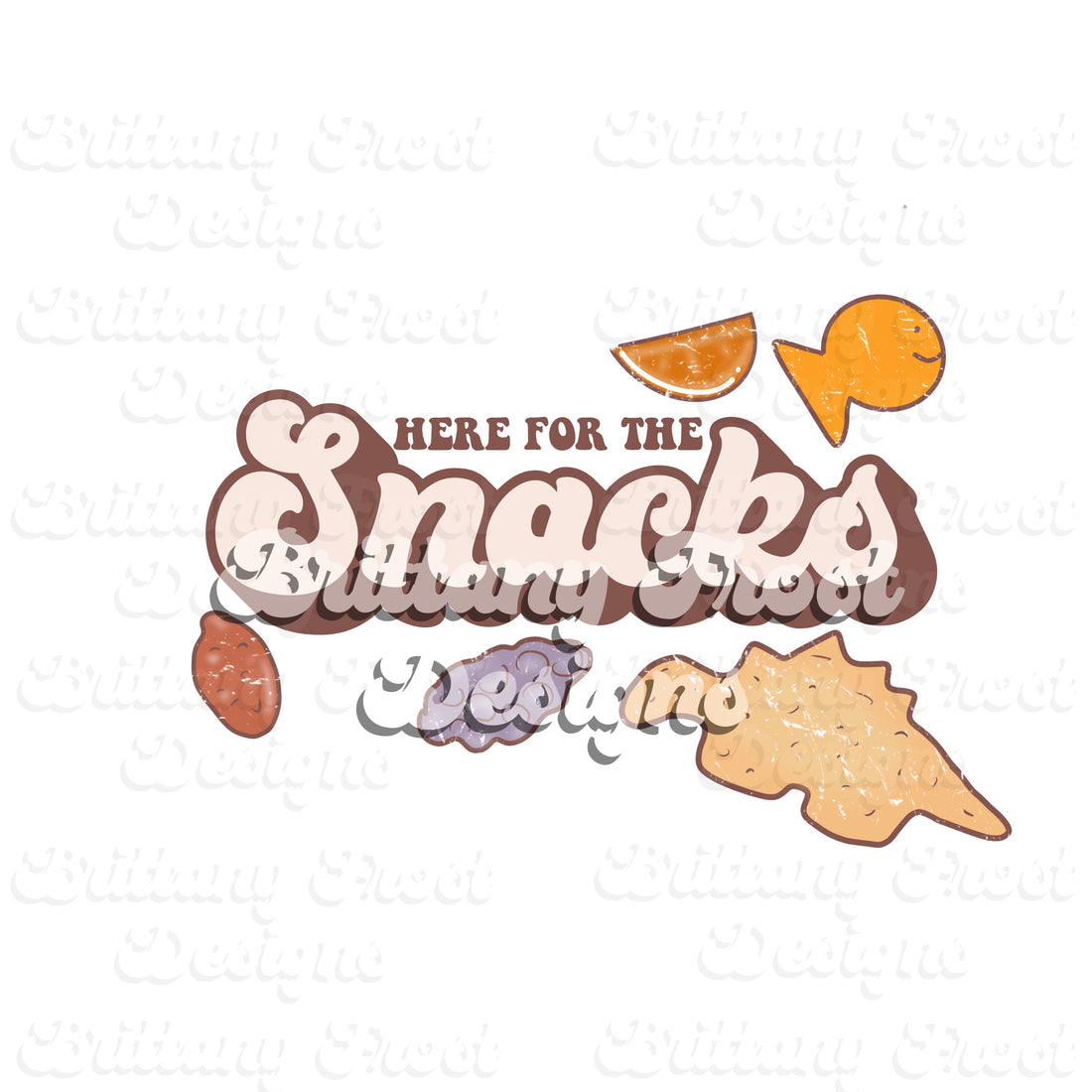 Here for the Snacks PNG Sublimation