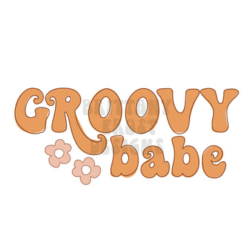 Groovy Babe Daisy PNG Sublimation