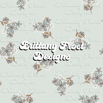 Blue florals cottagecore