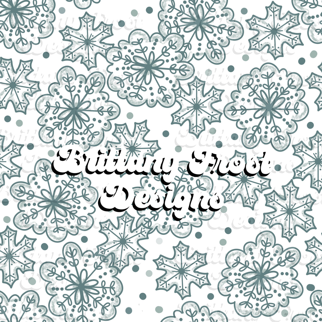 Snowflakes dots