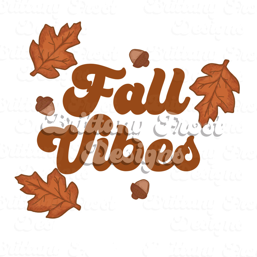 Fall Vibes PNG Sublimation