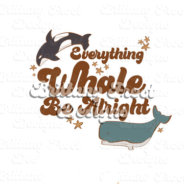 Muted whales PNG Sublimation