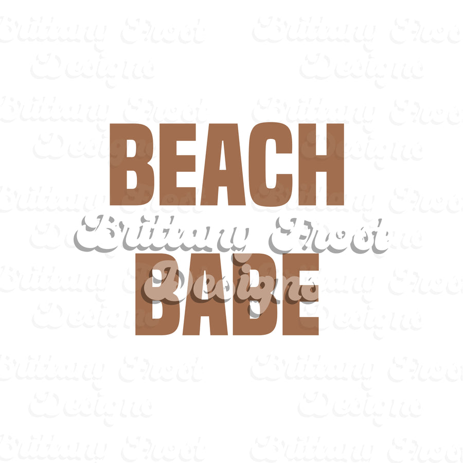 Beach Babe PNG Sublimation