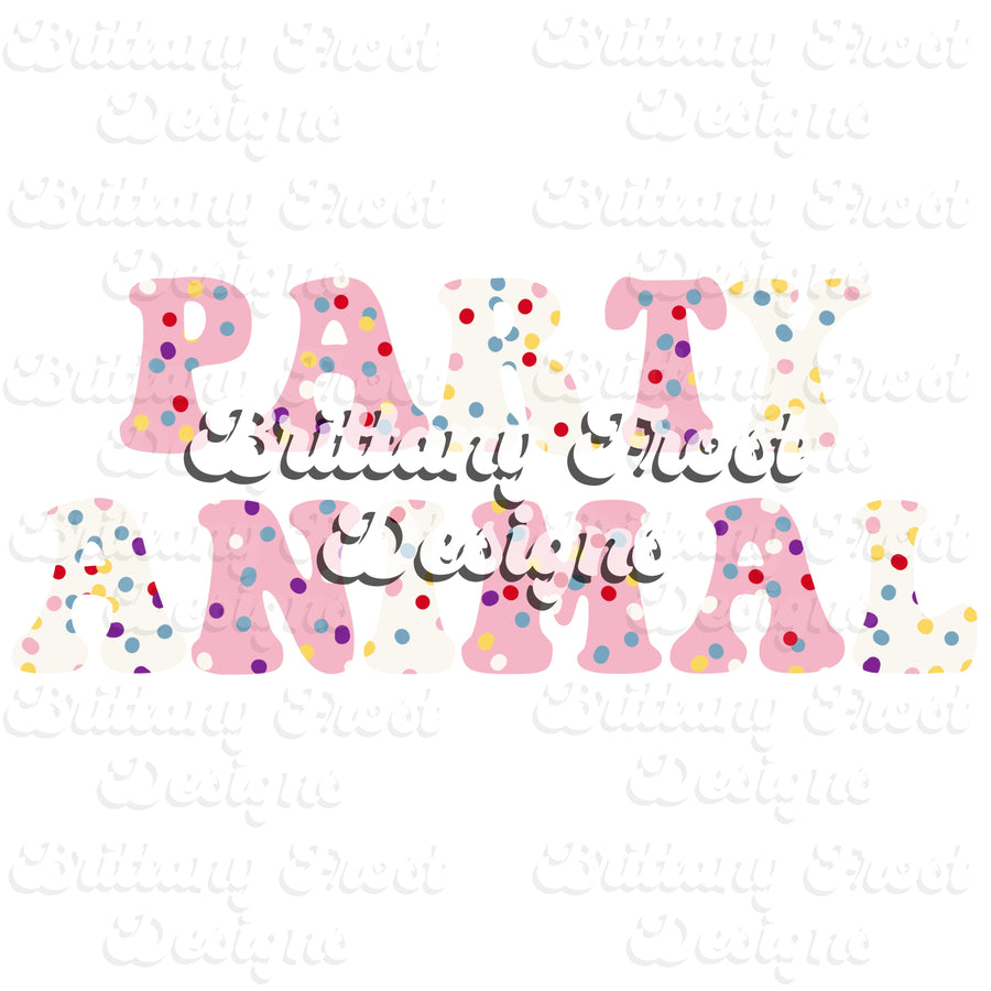 Party Animal PNG Sublimation