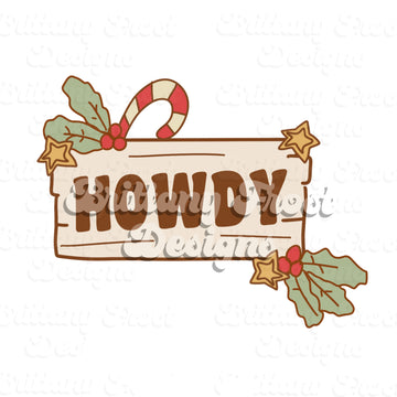 Howdy Christmas PNG Sublimation