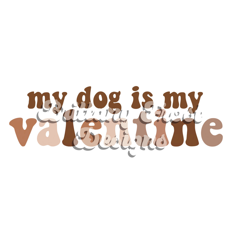 Dog Valentine Sublimation PNG