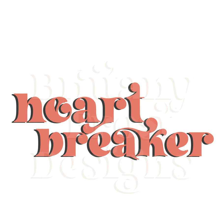 Heart Breaker PNG Sublimation