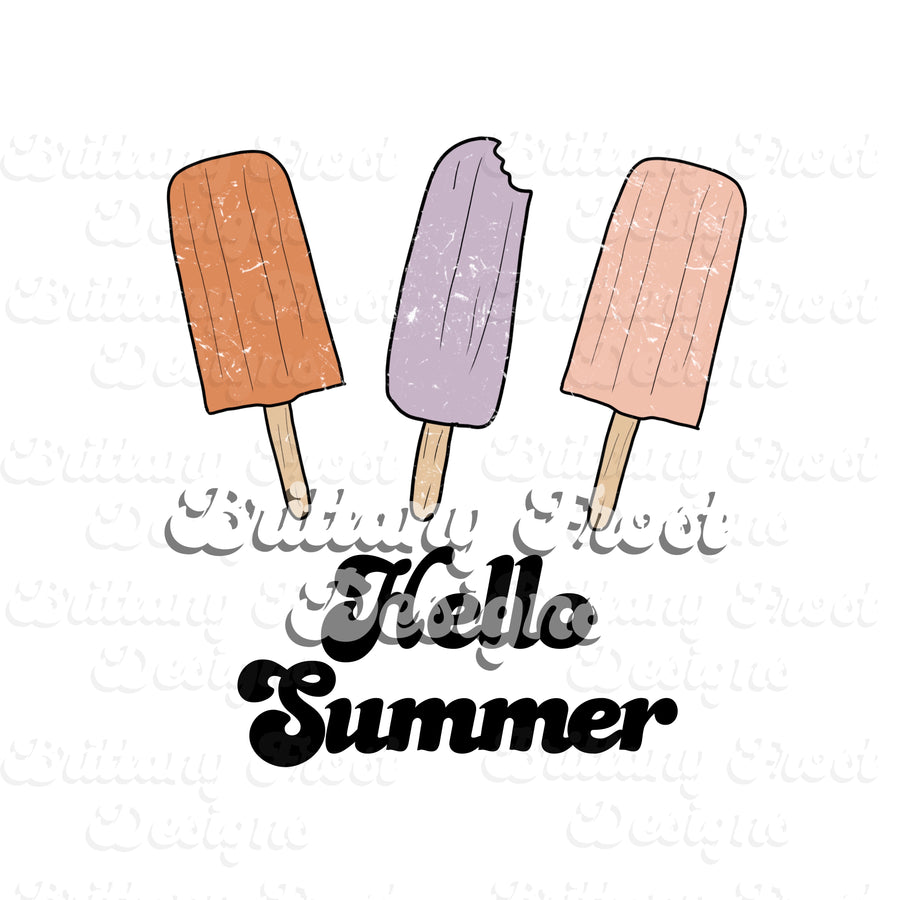 Summer Popsicles Sublimation PNG