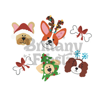 Christmas Dogs PNG Sublimation