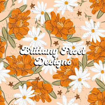 Orange Floral