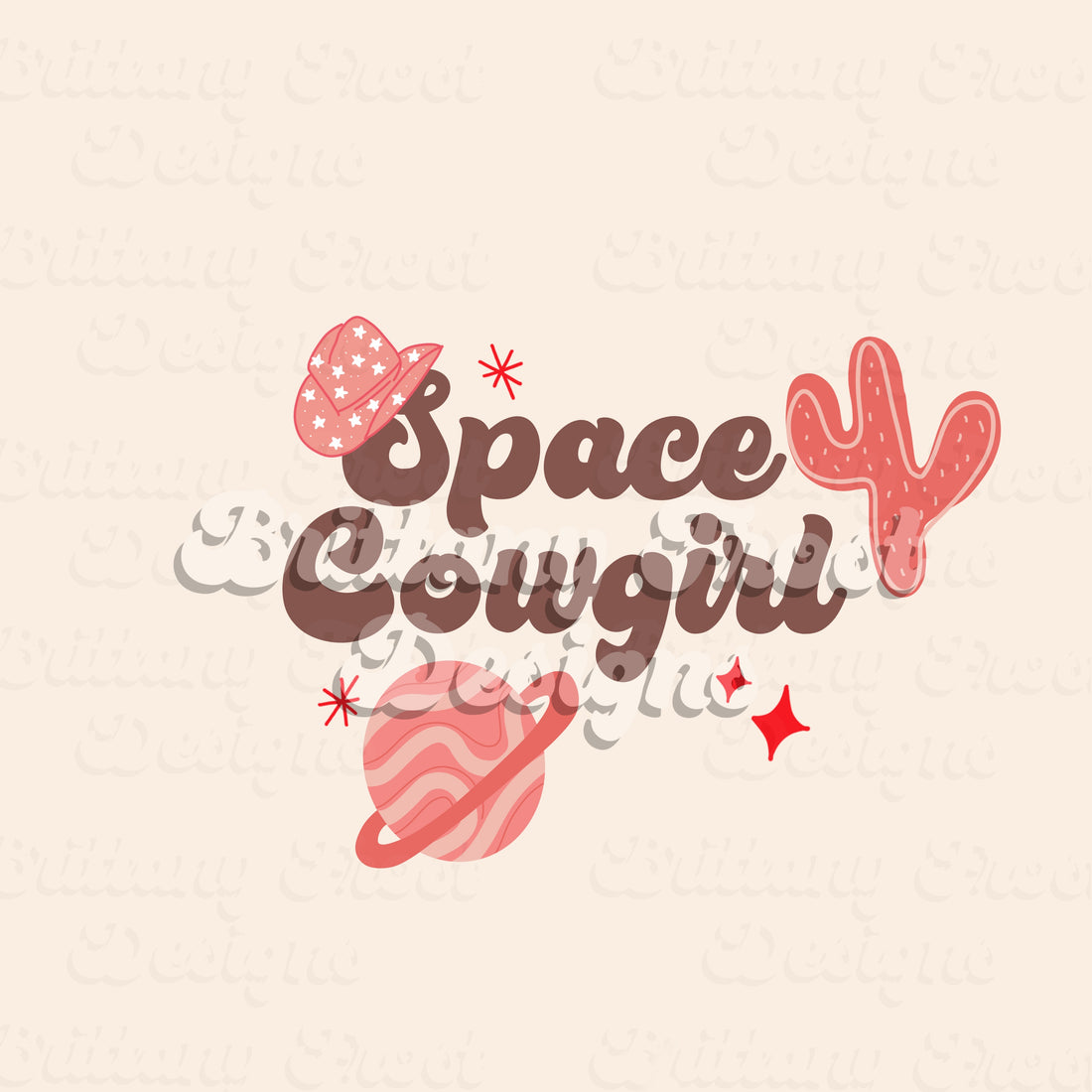 Space Cowgirl PNG Sublimation