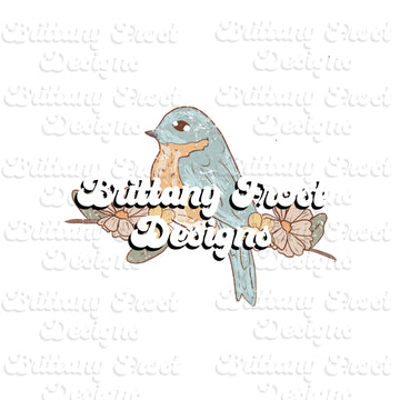 Blue Bird Sublimation PNG