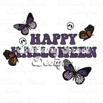 Halloween Butterflies PNG Sublimation