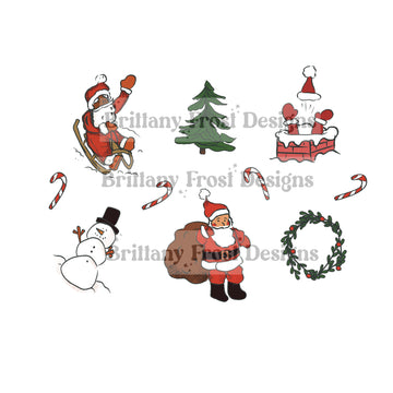 Vintage Christmas PNG Sublimation