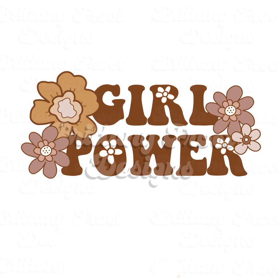 Girl Power PNG Sublimation
